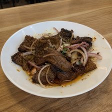 Bihari Kabab (Beef) on a plate