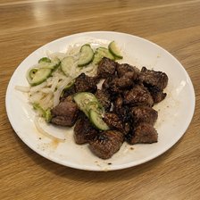 Boti Kabab (Lamb) on a plate