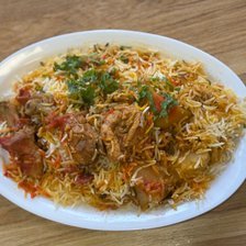 Chicken Biryani in a bowl
