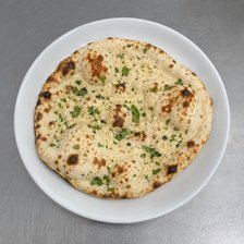 Garlic Naan on a plate
