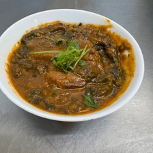 Lamb Saag in a bowl