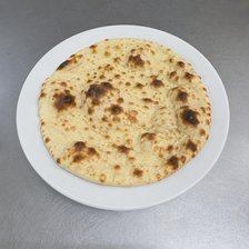 Plain Naan on a plate