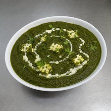 Saag Paneer in a bowl