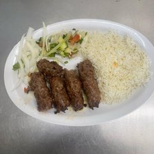 Seekh Kabab (Ground Beef) on a plate