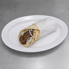 Seekh Roll (Ground Beef) wrapped in paper